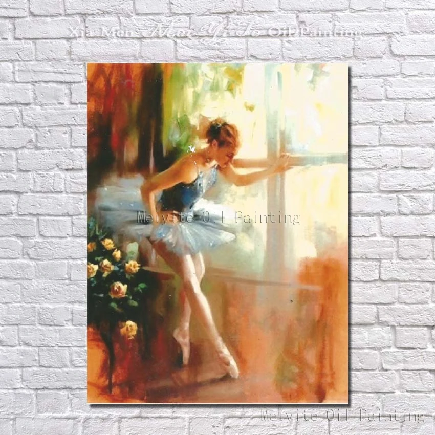 

Ballet Girl Beautifl Ballet Person Wall Picture Hand Painted Cheap Modern Canvas Art Home Decoration