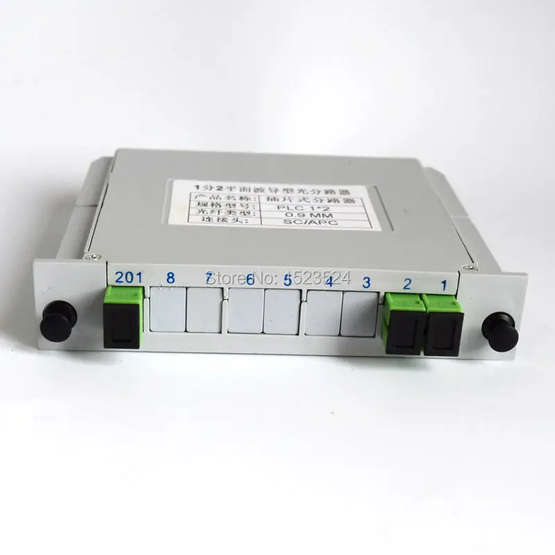 Бесплатная доставка 1x2 LGX коробка кассета карточка вставка SC/APC PLC разветвитель