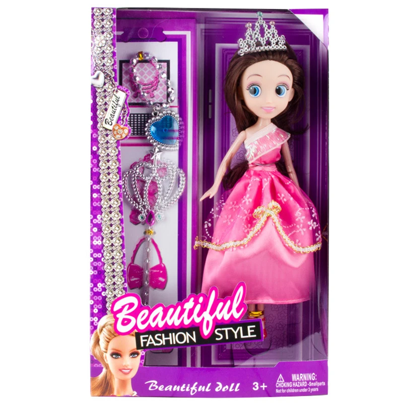 Девочка милая Корона принцесса Любимое Кукольное свадебное платье лучший друг