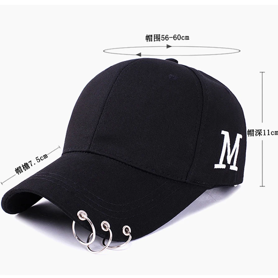 Бейсболка Snapback для мужчин и женщин SYi Qarce Регулируемая Кепка с буквами M Bone из 100%