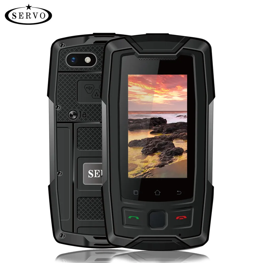 SERVO X7 Plus 2.45" Mini Smartphone LTE IP68 Waterproof Rugged Mobile Phone MTK6737 RAM 2GB ROM 16GB Fingerprint NFC GPS Walkie