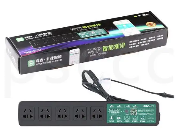 SUNSUN AQ-500 SUNSUN серия AQ Wifi контроль Интеллектуальный таймер резервуара для рыбы, розетка для выключателя, блок питания для аквариума. Умная розетка питания, AQ-500 AQ-806 - Цвет: SUNSUN AQ-500