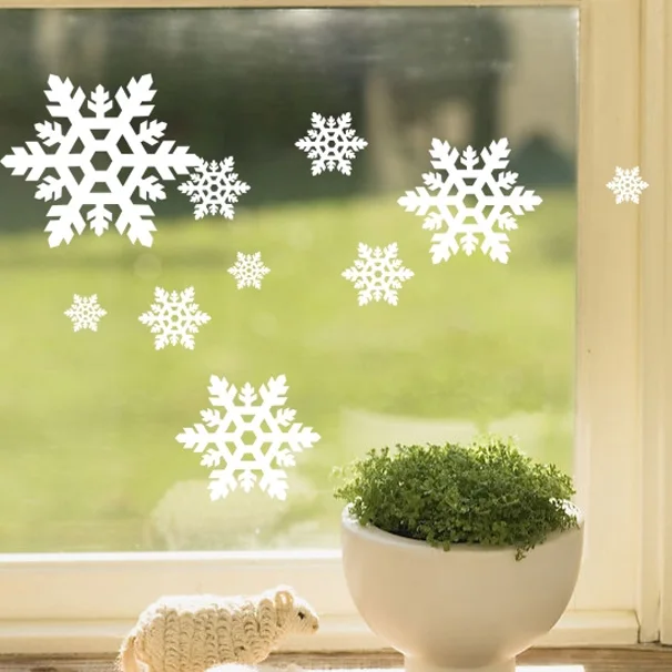Free shipping Hot-selling christmas decoration glass stickers flat wall xh129 | Дом и сад