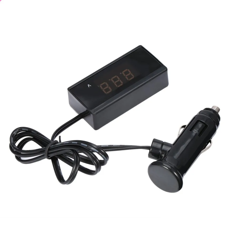 Мини цифровой авто аккумулятор Вольтметр термометр измеритель напряжения Вольт