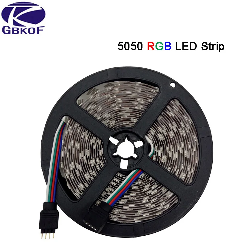 LED Strip 5050 3528 DC12V strip flexible light nonwaterproof 60 led/m RGB RGB/white/warm white/red/green/blue | Освещение