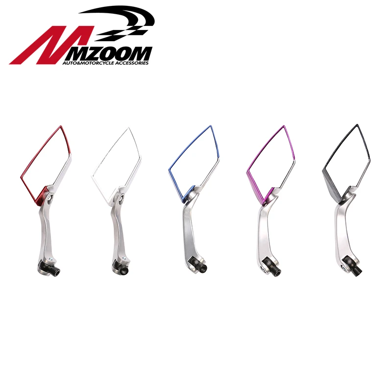 Mzoom одна пара Diamond стволовых заднего мотоцикла боковые зеркала для Honda Suzuki|rearview side