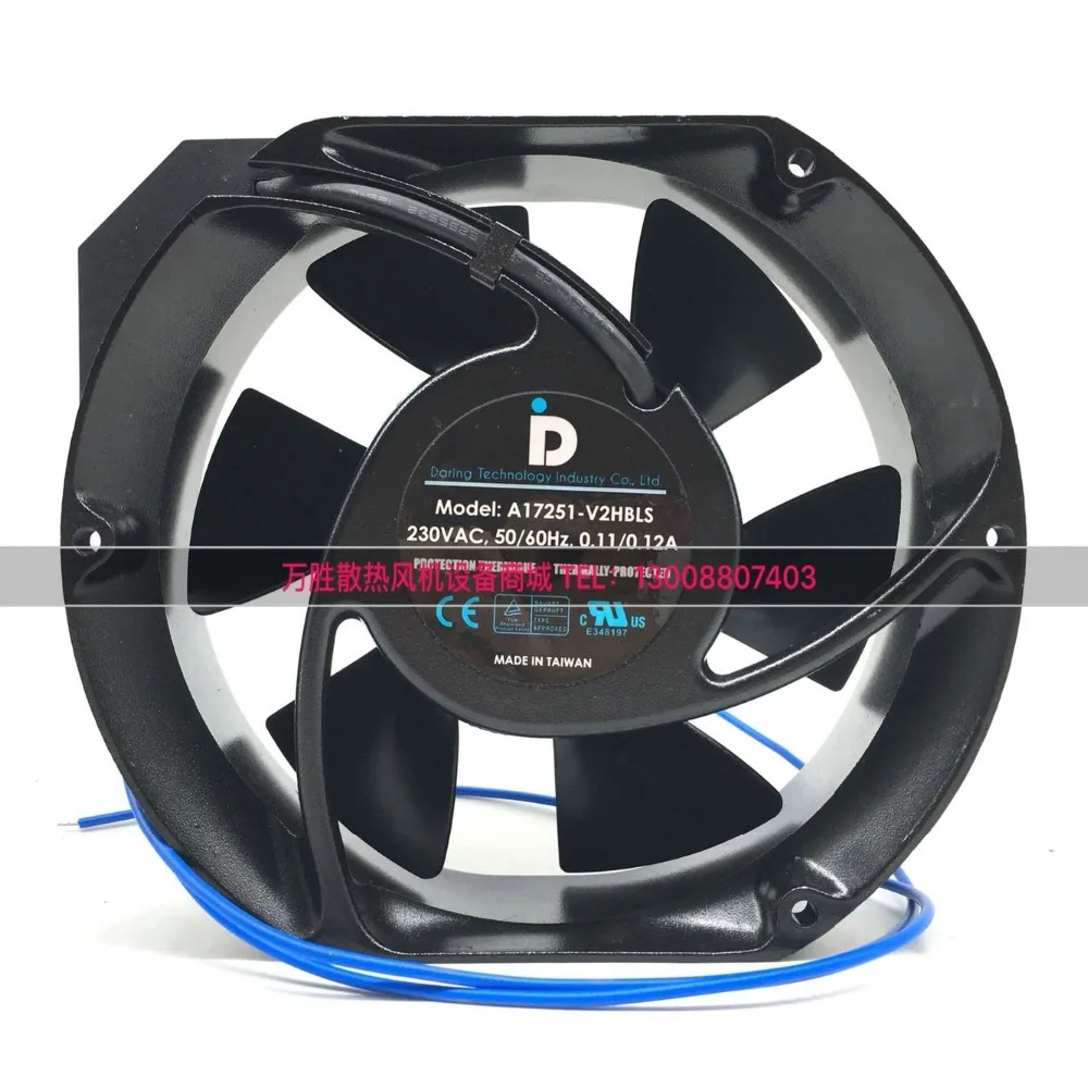 A17251 V2HBLS AC 230V 0 11/0.12A 172X172X51mm 2 провод Сервер вентилятор охлаждения|Кулеры и системы