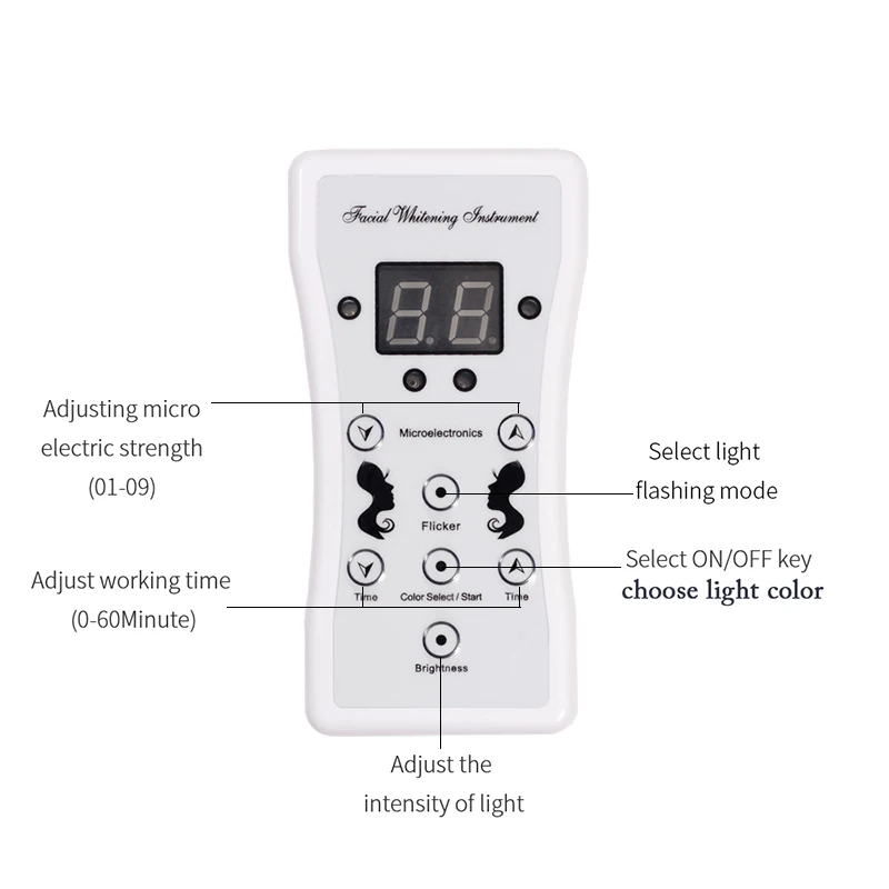 Masque led 7 цветов Светодиодная маска для лица светодиодная Корейская фотонная