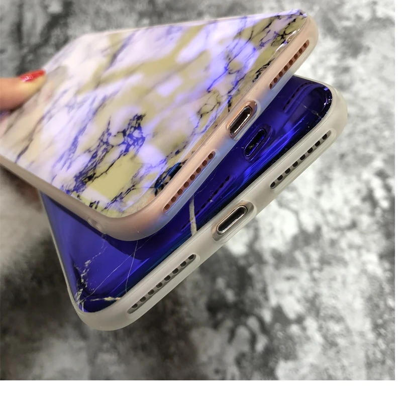 KINBOM Ретро Мрамор Чехол для мобильного телефона iPhone X 6 6s плюс мягкий чехол IPhone 7 8