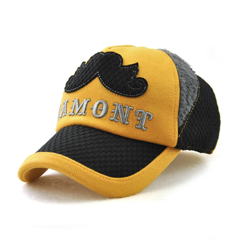 [JAMONT] ветрозащитная зимняя детская шапка теплая Snapback бейсбольная Кепка из хлопка
