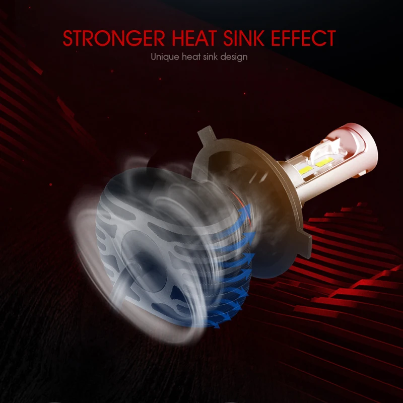 Oslamp H4 H7 H11 H1 H3 9005 Автомобильный светодиодный фары для авто Hi lo луч S1/X9 серии 50 Вт 6500