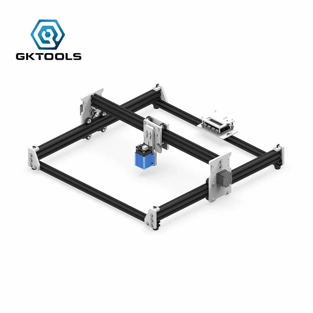 GKTOOLS 45*45 см 7500 МВт деревянный лазерный гравер резак гравировка DIY машина мини ЧПУ принтер ШИМ, Benbox GRBL EleksMaker