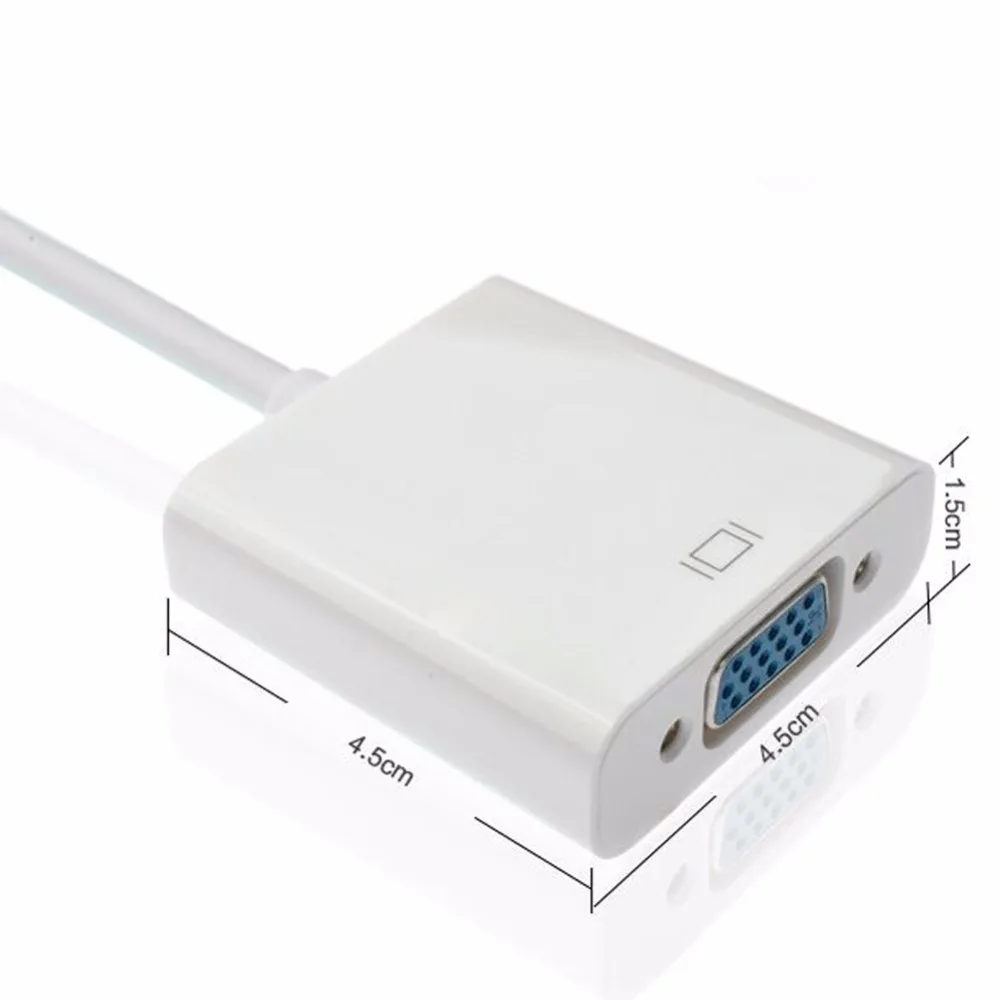 Квалифицированный адаптер Thunderbolt Mini DisplayPort для VGA переходник мужчин и женщин MacBook