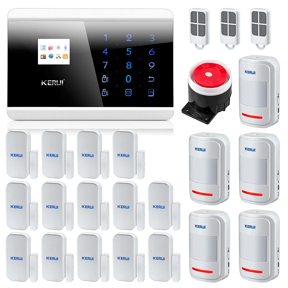 Kerui 8218G IOS Android APP GSM PSTN Двойная сеть охранная домашняя сигнализация s домашняя охранная сигнализация безопасная система