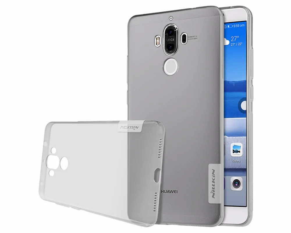 Тпу case Для HUAWEI Mate 9 Nillkin природа Прозрачный Ясно Мягкий силикон ТПУ Protector cover для