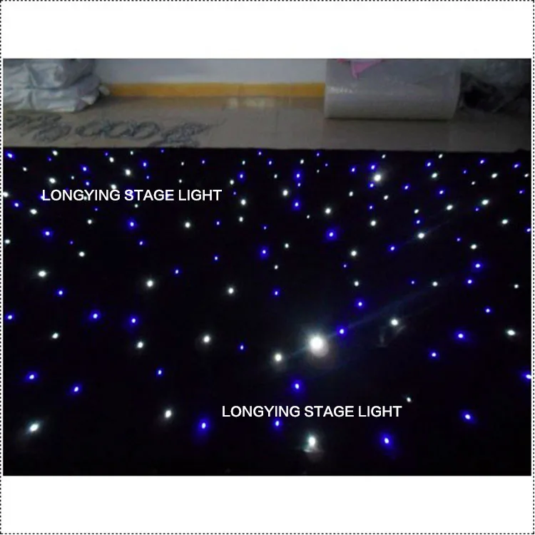 Бесплатная доставка 4 м * 6 синяя/Белая светодиодная занавеска со звездами