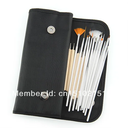 free shipping 20pcs Nail Art Tips Pens Brushes Design Dotting Painting Polish Pen Set Tool Kit | Красота и здоровье