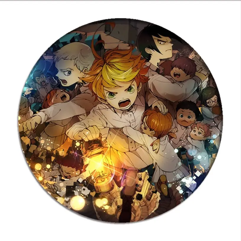 Hot Anime The Promised Neverland Emma Cosplay Badges Norman Brooch Pins Icon Ray Collection Breastpin for Bag Clothes