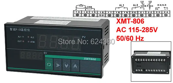 XMT 806 AC 115 285V S R P K N E J T термопары SSR реле PV SV PID цифровой Интеллектуальный измеритель