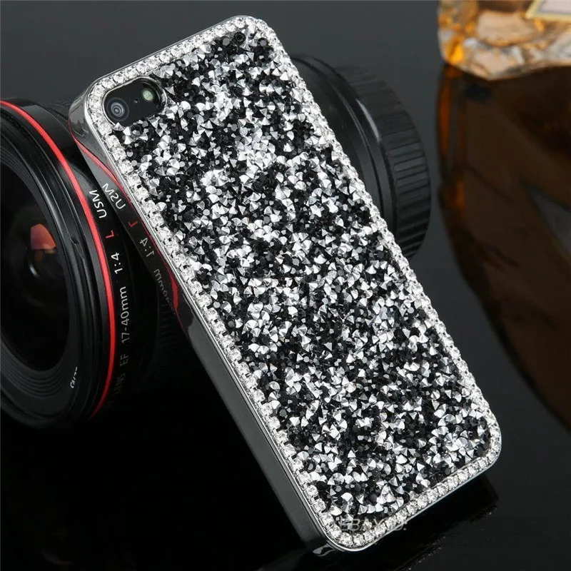 Мода роскошные побрякушки горный хрусталь блеск кристалл твердый переплет чехол