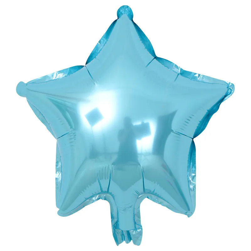 Pearl blue 10 шт./лот дюймов однотонная одежда Star Алюминий фольга шары надувной шар розовое золото серебро красный розовый Свадьба День Рождения украшения - Цвет: Pearl blue