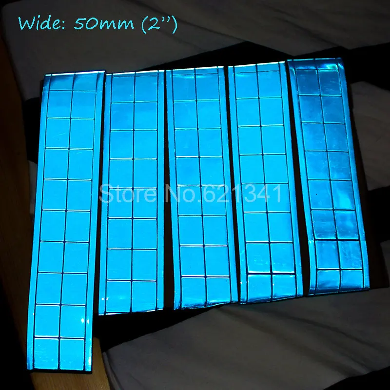 1 метр Защитная синяя отражающая лента ПВХ ремень полоса предупреждающая пришить