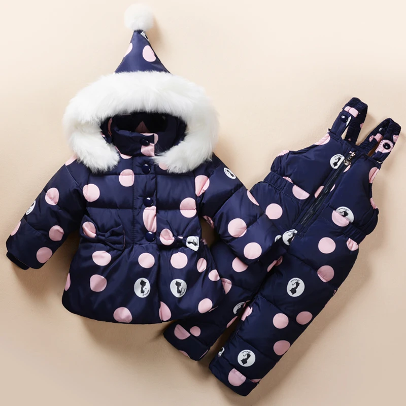 Новинка 2017 года комплекты детской одежды для девочек зимняя куртка-пуховик с