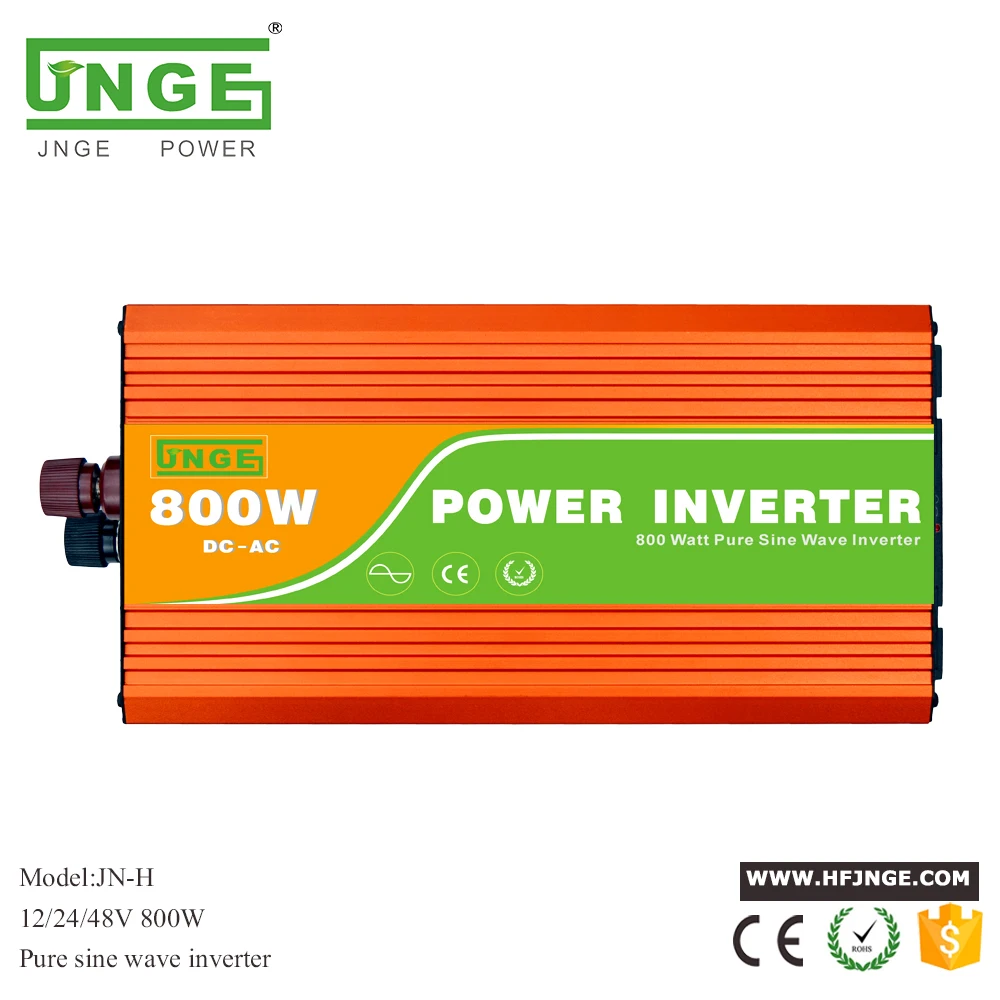 

JNGE Power Peak 1600w 800w Inverter DC to AC Pure Sine Wave Power Inverter Solar/Car Converter/5V USB/12v 24v to 110v 220v