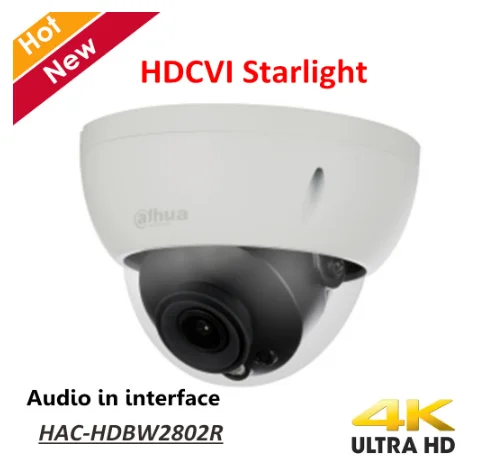 Dahua OEM Английская версия HD/SD переключаемая стандартная фотокамера 4K HDCVI Smart IR 30m 8MP