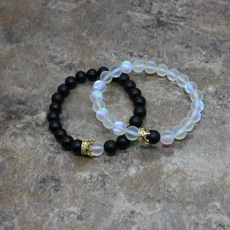 Лидер продаж комплект из 2 предметов пара браслетов браслет натурального камня