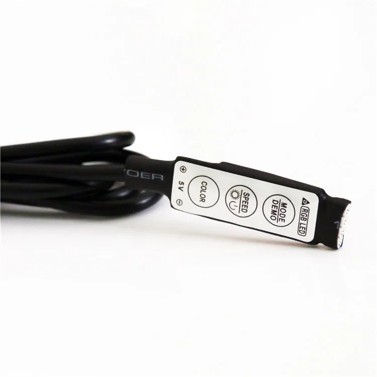 USB RGB контроллер DC5V выключатели со светодиодным индикатором с 3 ключа 4 Pin