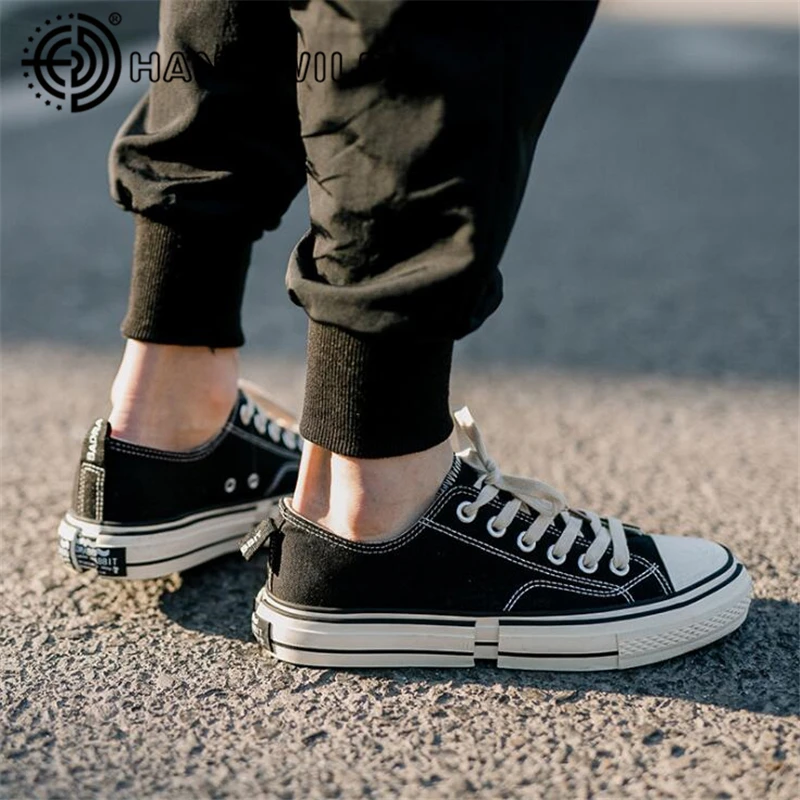 

Harajuku Canvas Shoes for Women Low Top Fashion Sneakers Women Vulcanized Shoes Plus size 36-44 Unisex Casual Shoes Flats