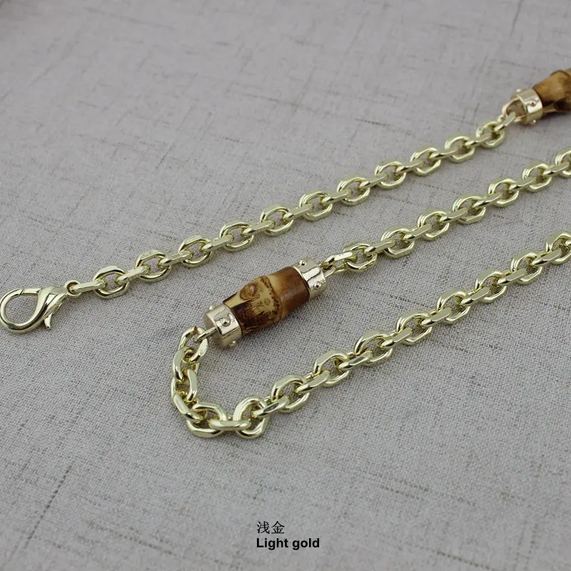 110cm Light chai 1pc 10X9 см натуральные бамбуковые ручки для замены сумок, ретро ручная вязаная сумка, бамбуковые цепи для сумок - Цвет: 110cm Light chai 1pc