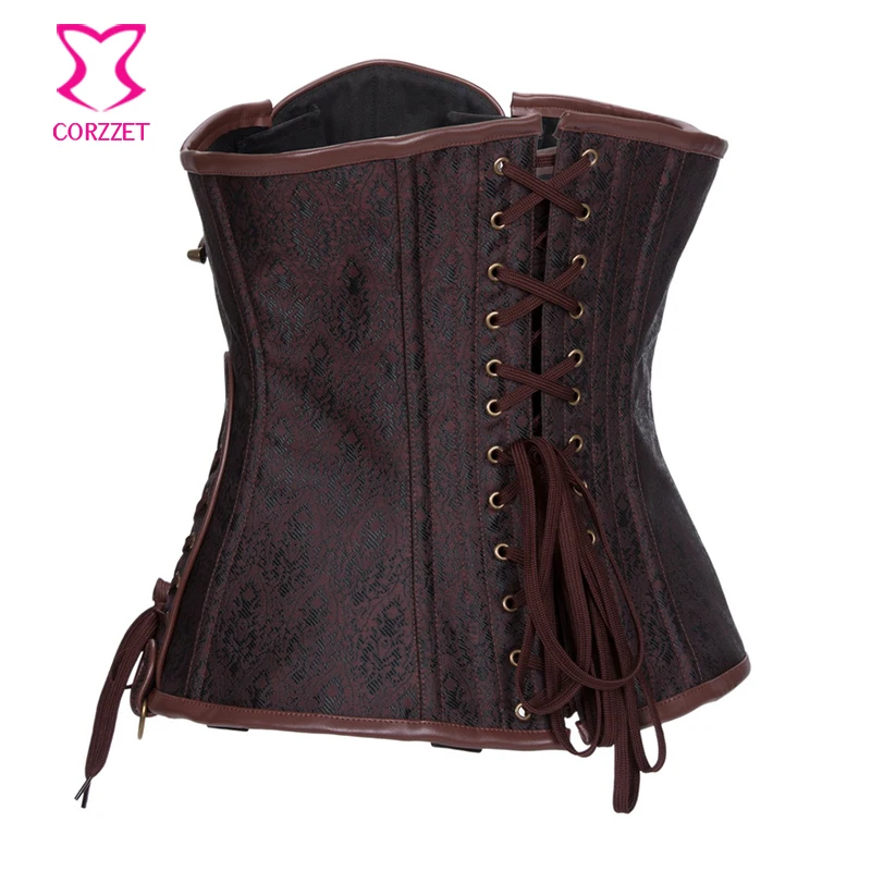 Корсет для талии цепочка в стиле стимпанк кутюрные стальные косточки под грудью