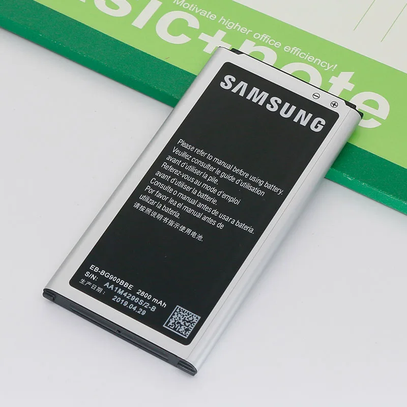 Оригинальный samsung S5 Батарея для Galaxy G900 G900S G900I G900F G900H i9600 G870 G870A EB-BG900BBE EB-BG900BBC 2800 мАч с