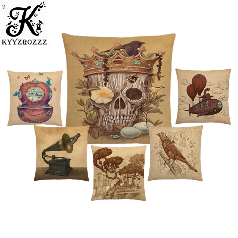 45X45CM Приключения ждет отплыть аналоговый возраст Vivere воздушный шар Ретро