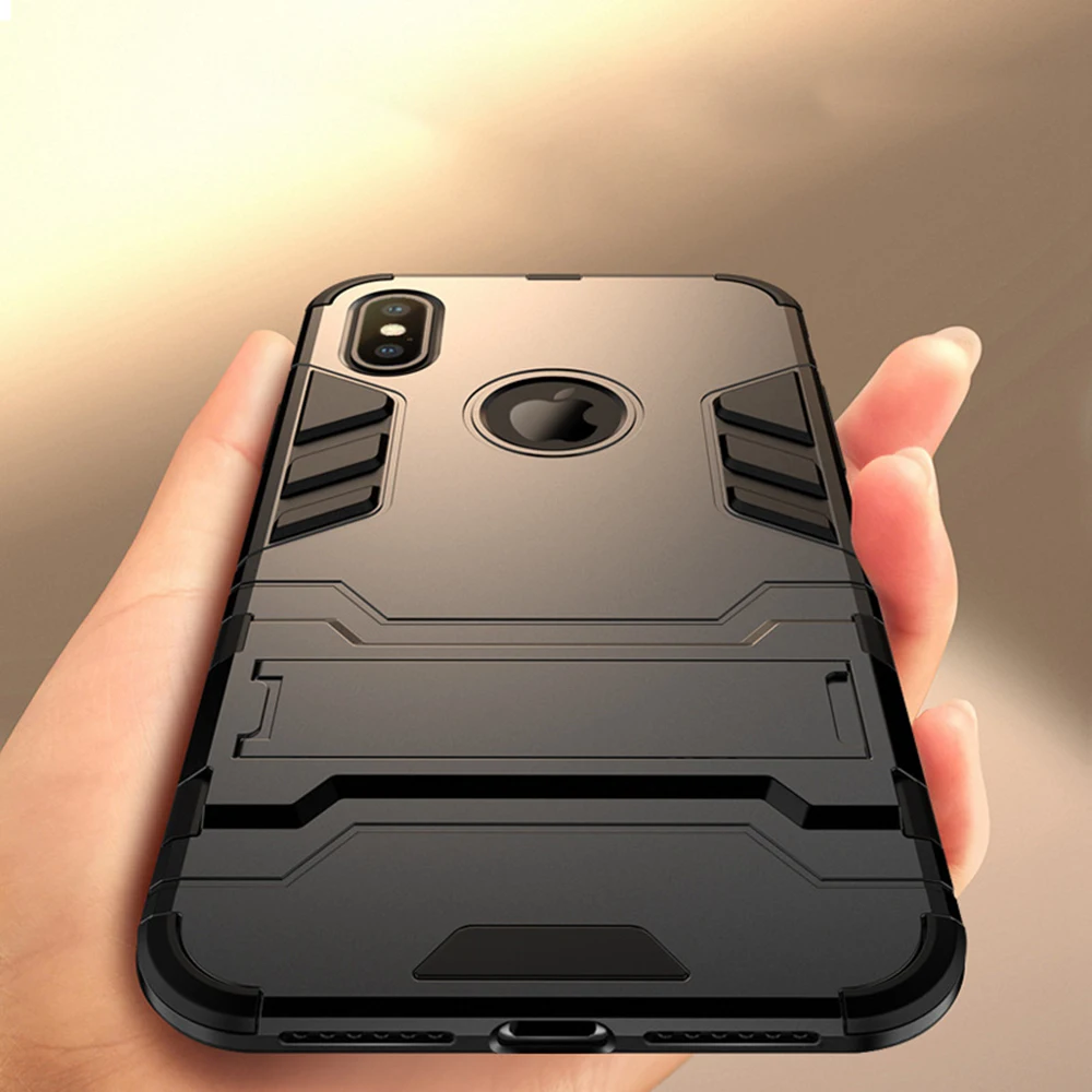 OTAO Magnetic Car Case For iPhone XS MAX XR X 8 Plus 7 6 6s Armor Shockproof 360 Finger Ring Magnet Stand Holder Cover | Мобильные