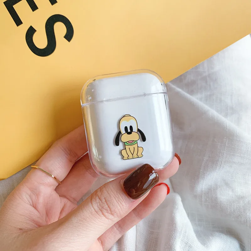 Прозрачный чехол для airpods с изображением слона из мультфильма «Улица Сезам», Bluetooth, беспроводная гарнитура, набор для airpods 1/2, милый жесткий чехол - Цвет: 14