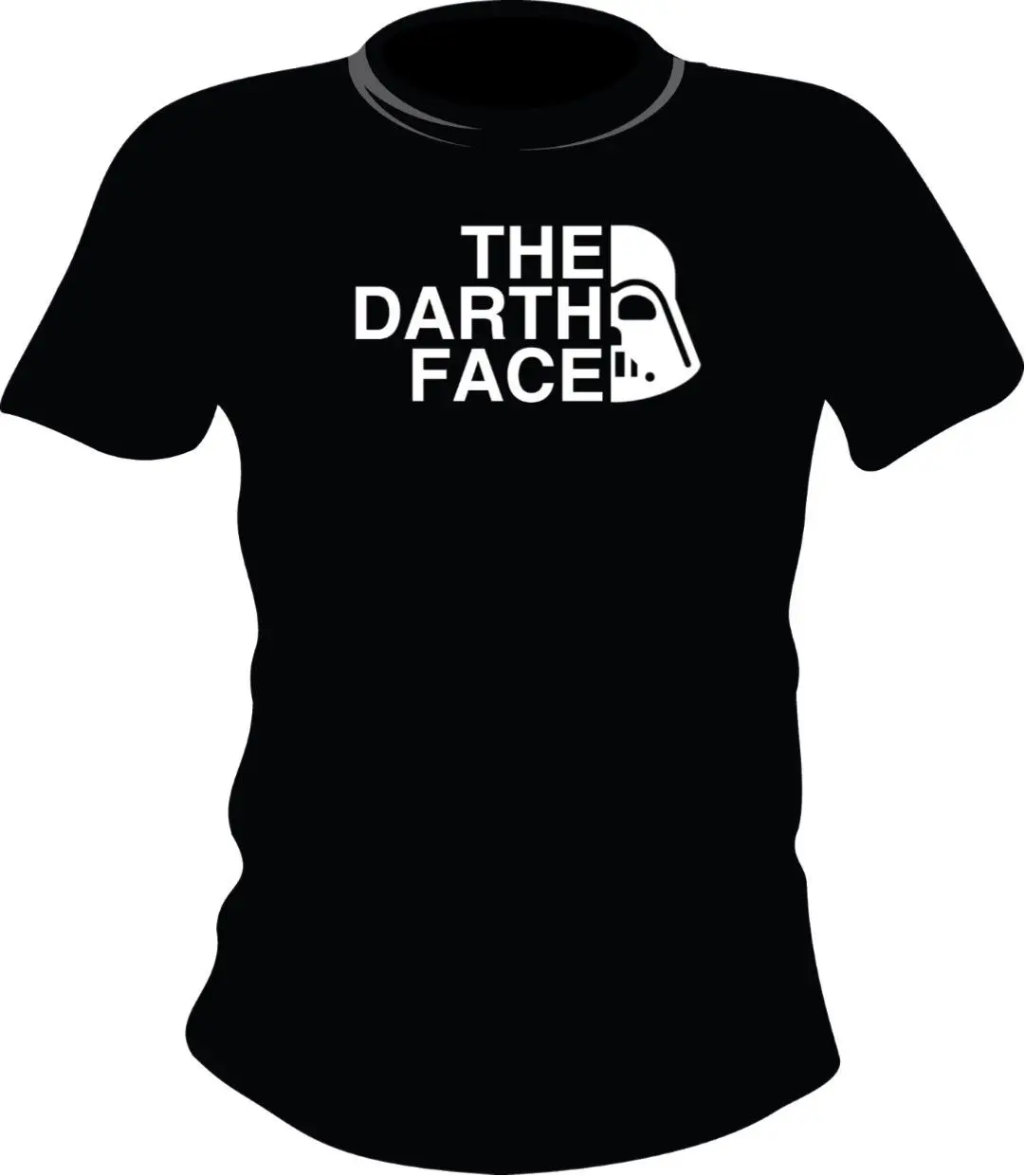 Мужская футболка Звездные войны: The Darth Face Parody рубашка Бесплатная доставка Harajuku