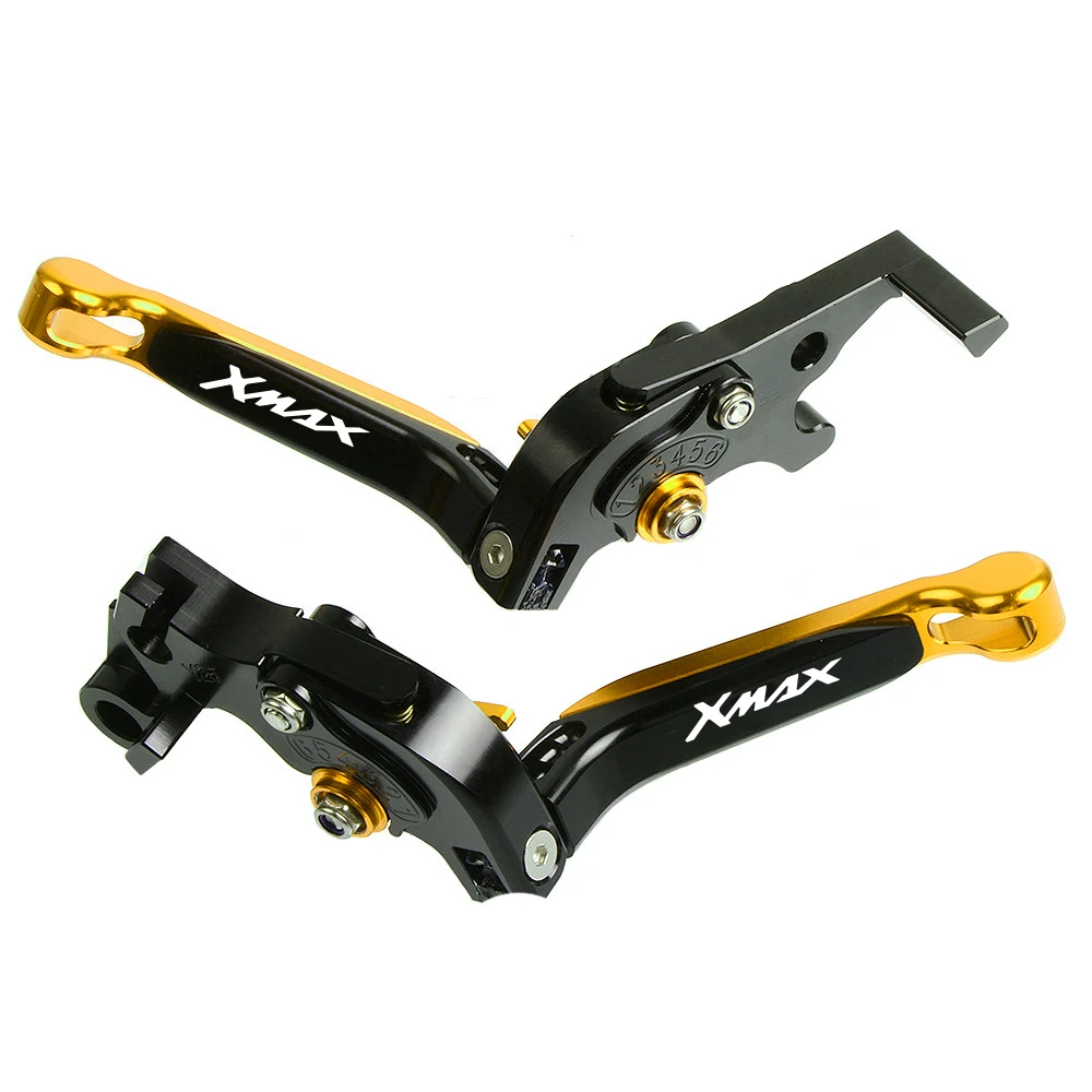 F XMAX 125/200/250/400 Тормозные ручки мотоцикла Регулируемые тормозные рычаги сцепления части для Yamaha X Max X-Max 125 200 250 400 - Цвет: F