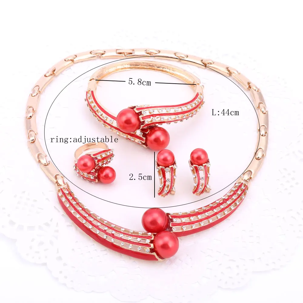 Ювелирный Комплект из колье серёг кольца и браслета|jewelry guitar|jewelry set gift boxjewelry