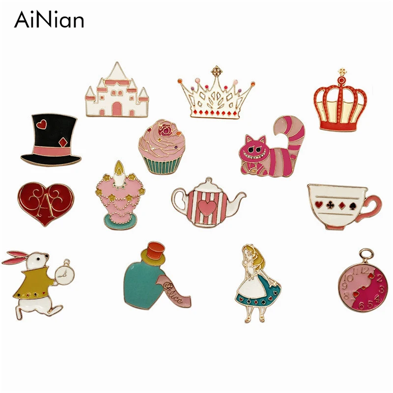 AiNian мультфильм сказочная шляпа Алисы торт замок сердце Свеча в форме короны