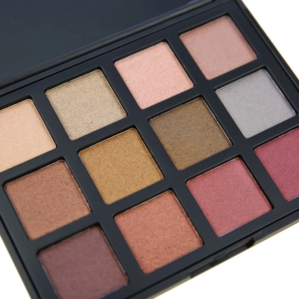 Новые 12 цветов Ренессанс блеск стойкие тени для век мерцающий матовый Тени набор