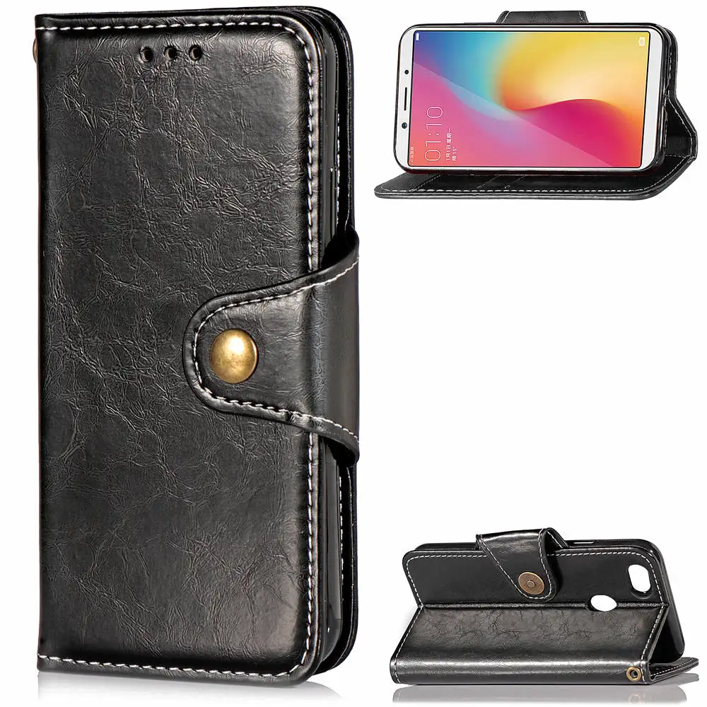 Abhoriz cover for oppo F5 case Fashion New Mens&ampwomen Leather phone with card slot Cash pocket | Мобильные телефоны и