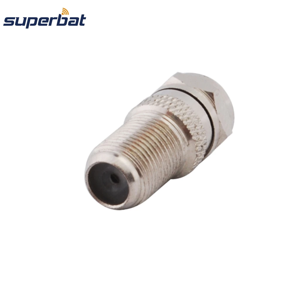 Superbat F Тип штекер к разъему прямой RF коаксиальный адаптер Коннектор 75 Ом|plug adapter