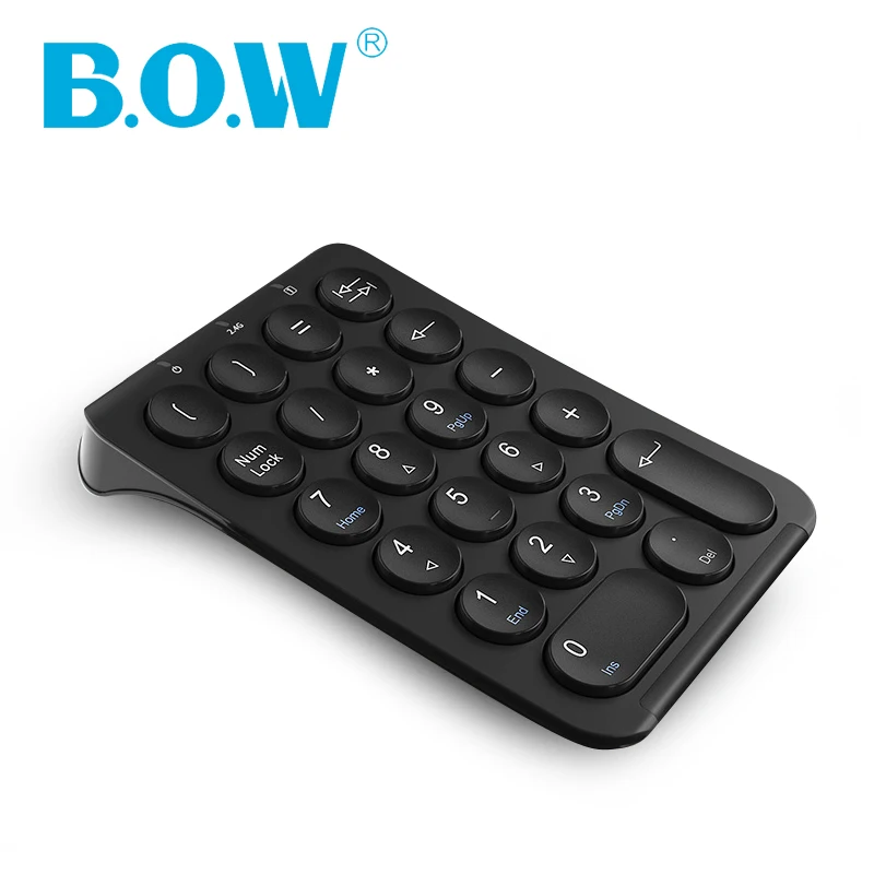 B.O.W 2 4 ГГц Беспроводная подставка под цифры USB многофункциональная мини для