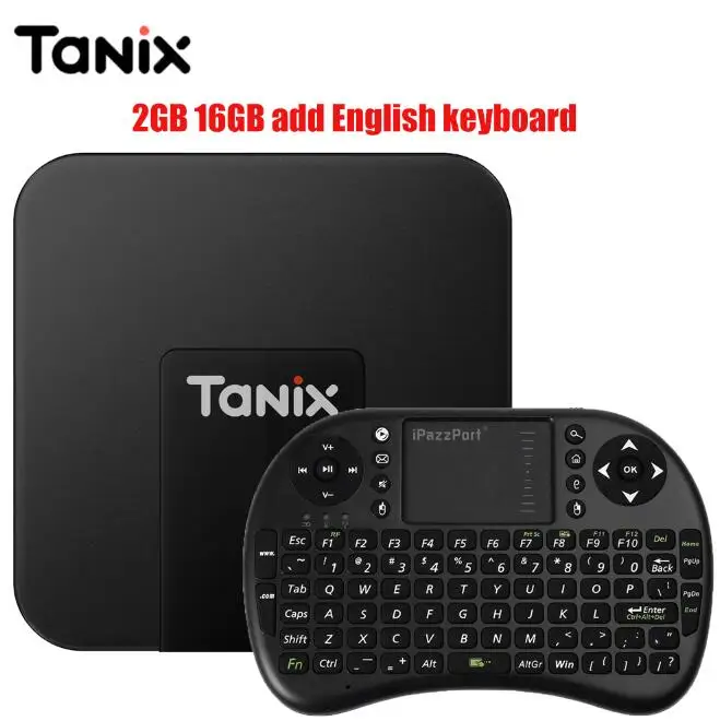 2G 16G EN keyboard Tanix TX3 Мини Смарт ТВ Box Amlogic S905W set top tv Box 2,4 ГГц Wi-Fi Android 7,1 2G DDR3 16G 4K HD H.265 Media Player pk x96 - Цвет: 2G 16G EN keyboard