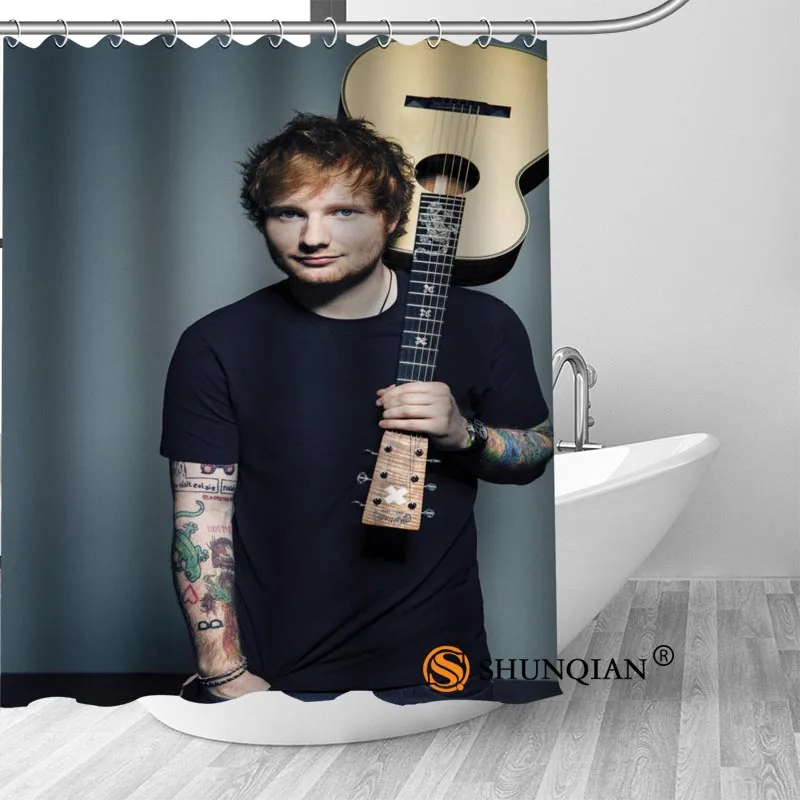 Новая занавеска для душа Ed Sheeran украшения ванной комнаты дома водонепроницаемая