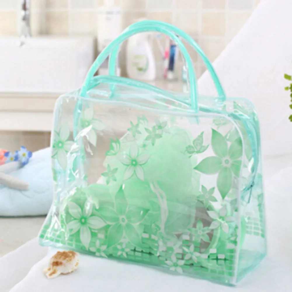 Прозрачная портативная косметичка 1 шт. водонепроницаемая женская органайзер