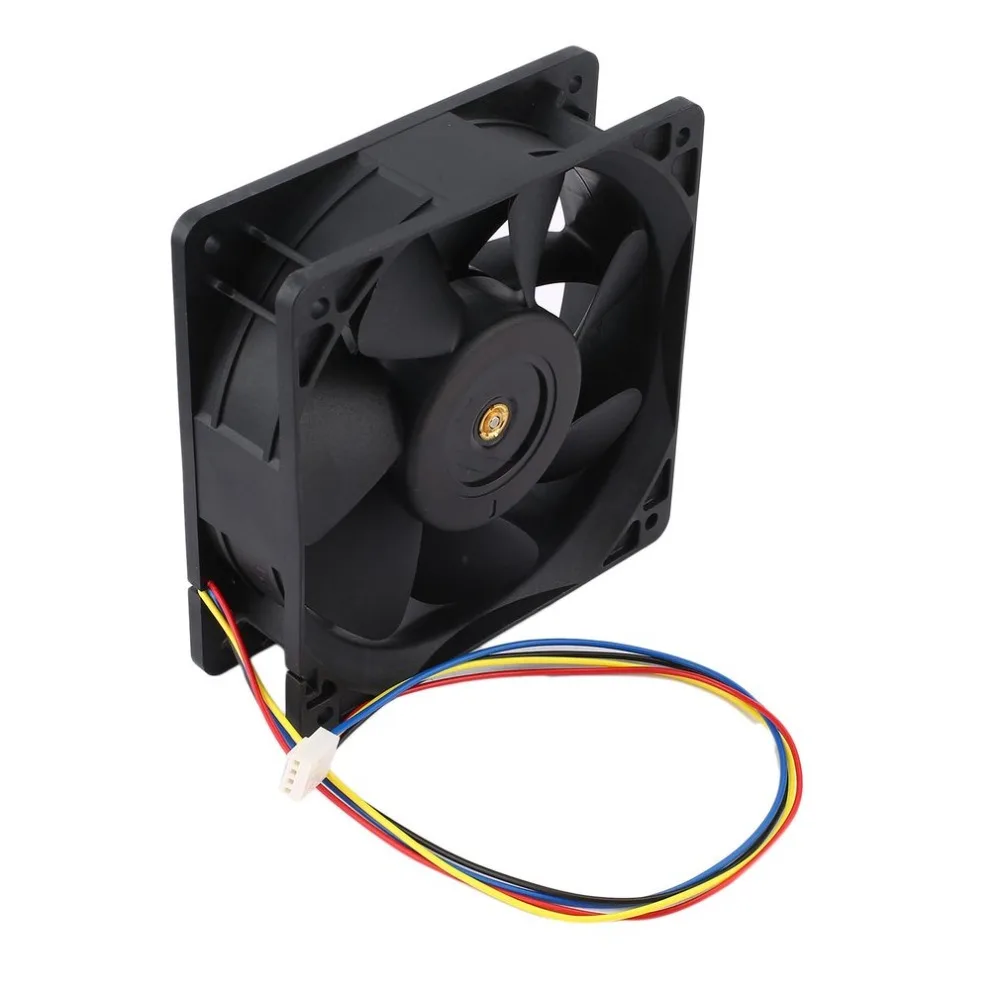 6000RPM DC12V 2.7A Miner Cooling Fan 4-Pin Connector Brushless Replacement Cooler For Antminer Bitmain S7 S9 Easy Installation